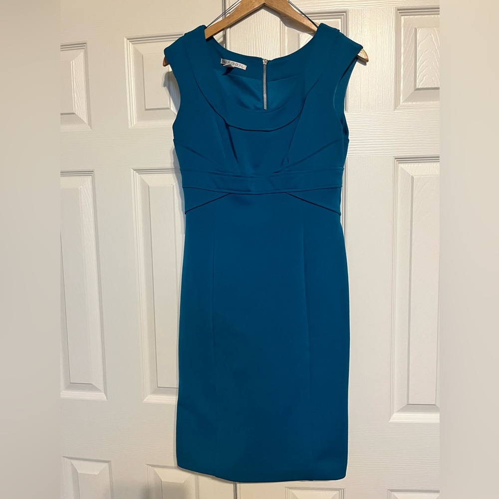 Maggy London Teal Midi Dress